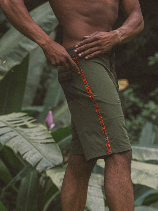 Boardshorts 20" Hang Loose Side Verde