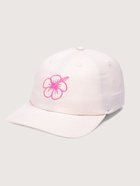 Boné Feminino Hang Loose Hibiscus Off White Aba Curva