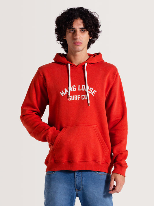 Moletom Canguru Vermelho Hang Loose Highschool