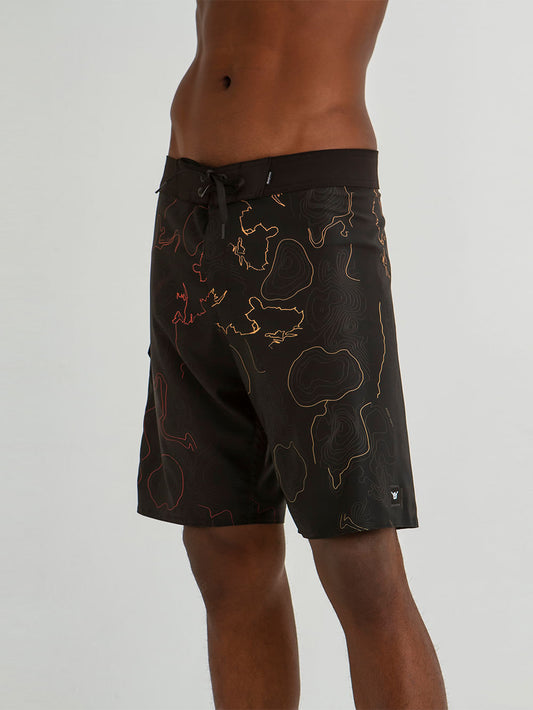 Boardshort Hang Loose Swell Preto