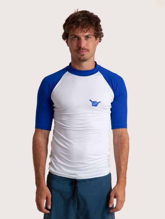 Camiseta Surf Branca Manga Curta Hang Loose Pro II