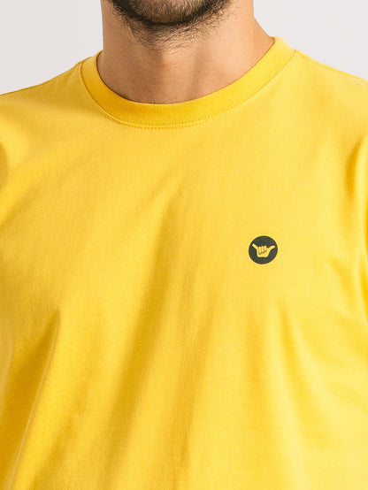 Camiseta Hang Loose  Minilogo G Amarelo