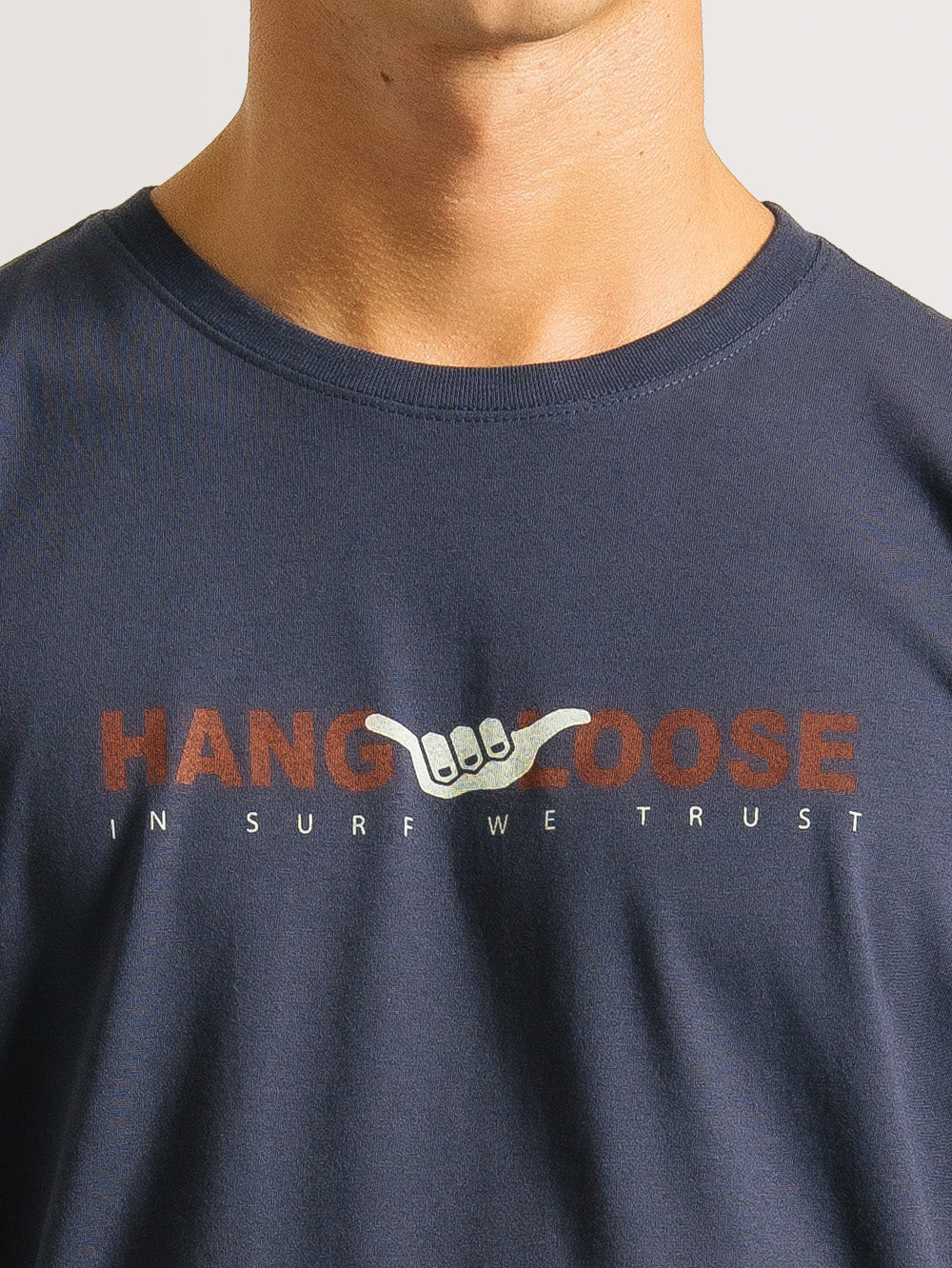 Camiseta Hang Loose  Hawaii Marinho