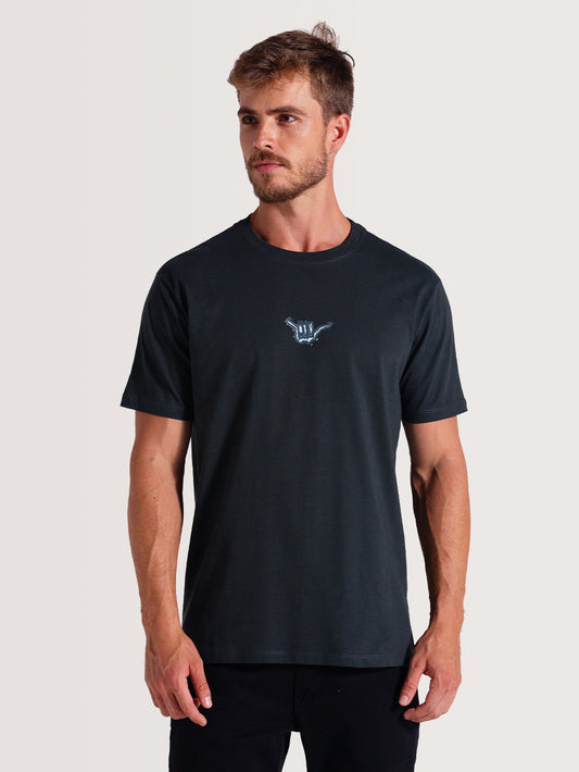 Camiseta Cinza Manga Curta Hang Loose Wildguys