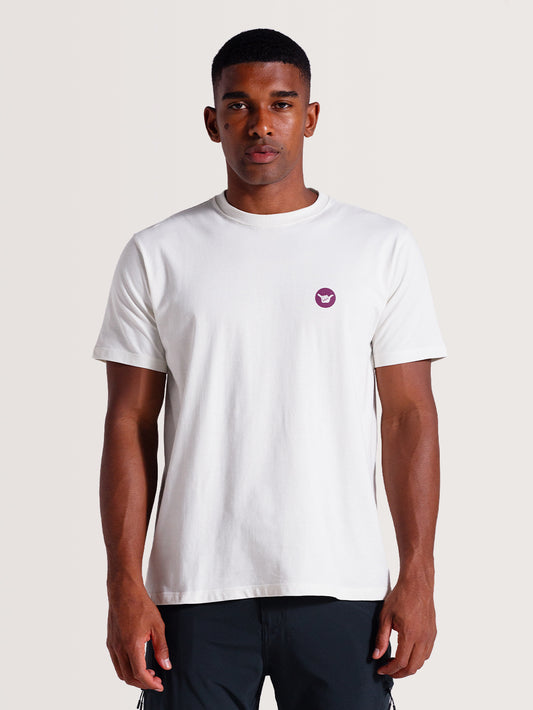 Camiseta Off White Manga Curta Hang Loose Enjoy