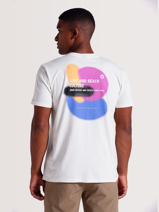 Camiseta Off White Manga Curta Hang Loose Spray