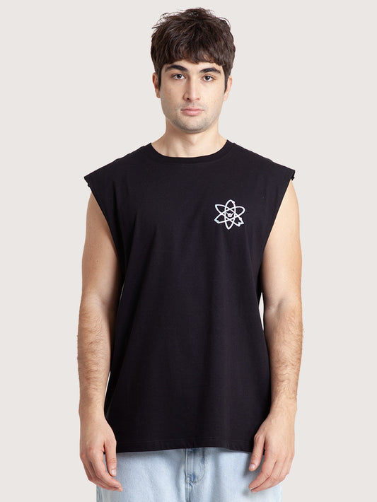 Regata Masculina Preta Hang Loose Atom