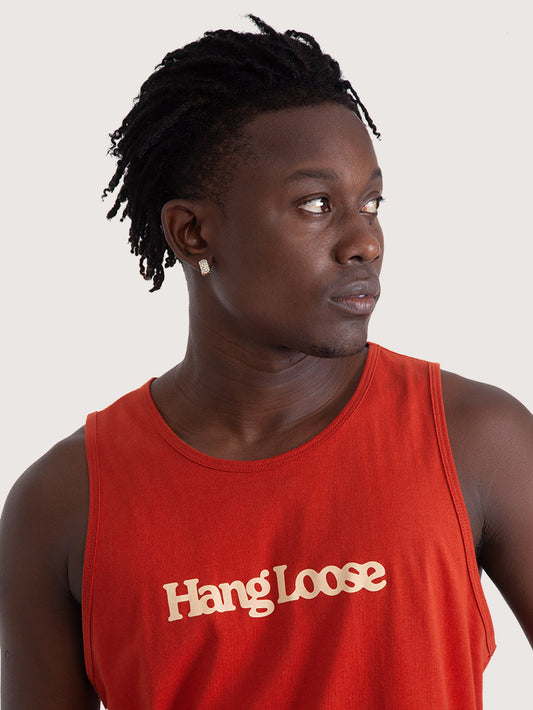 Regata Masculina Hang Loose Vermelho Typo