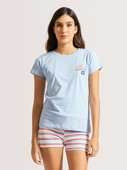 Camiseta Hang Loose Sunset Azul