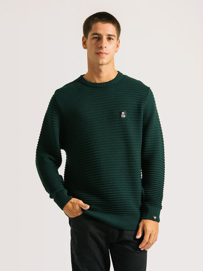 Tricot Hang Loose Embostripe Verde