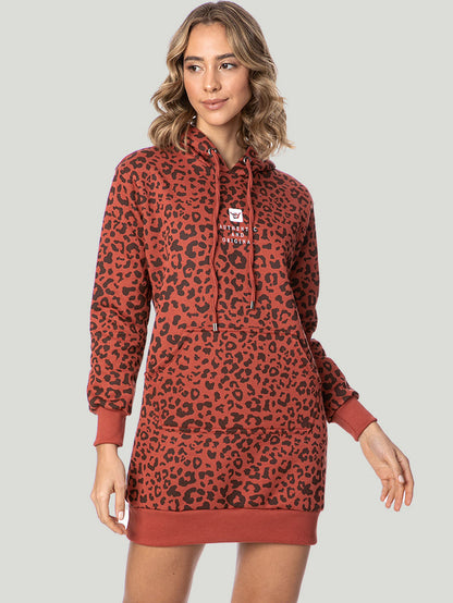 Vestido Hang Loose Animal Malone Vermelho