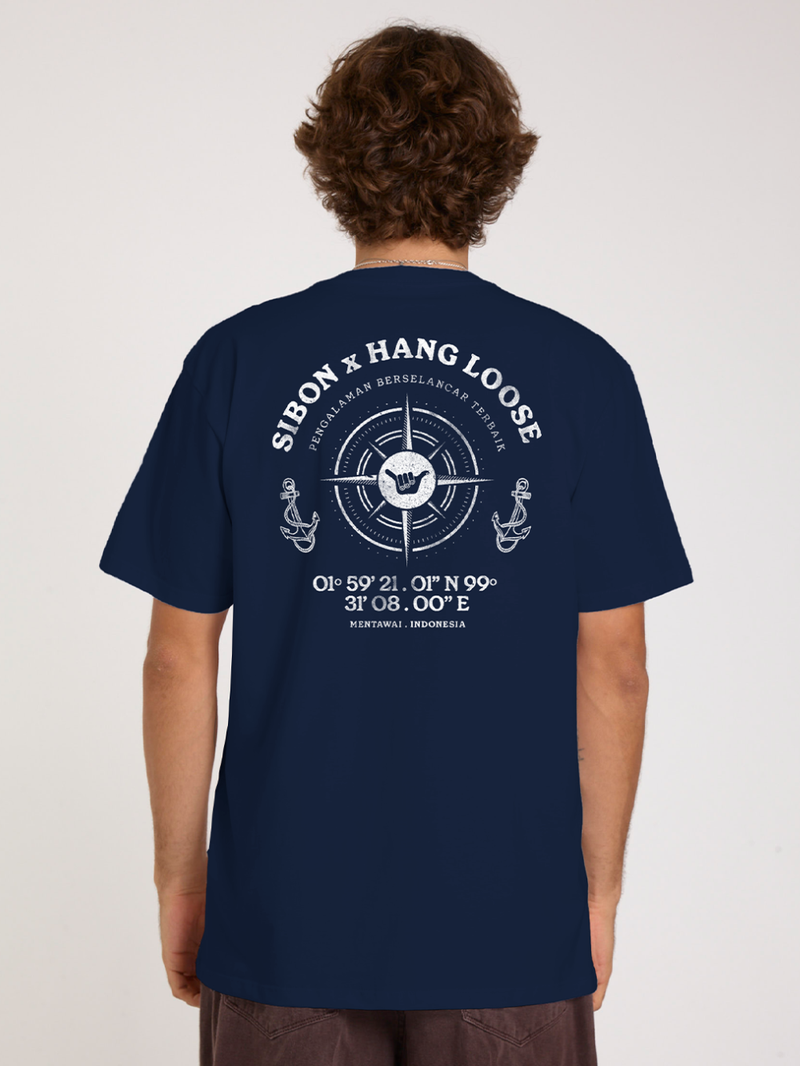 Camiseta Marinho Sibon X Hang Loose