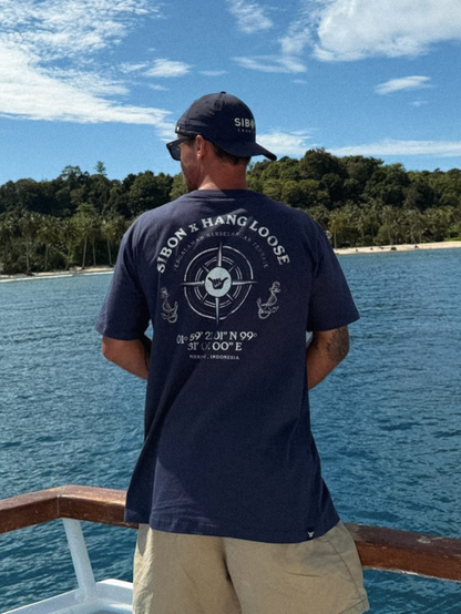 Camiseta Marinho Sibon X Hang Loose