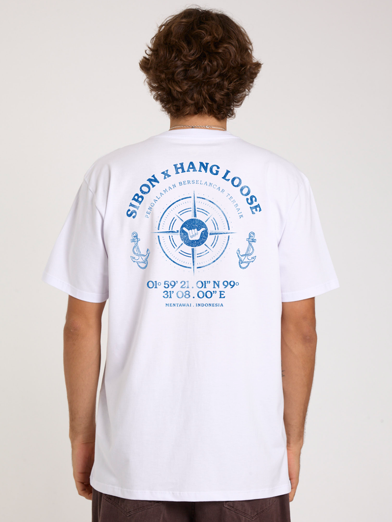 Camiseta Branca Sibon X Hang Loose