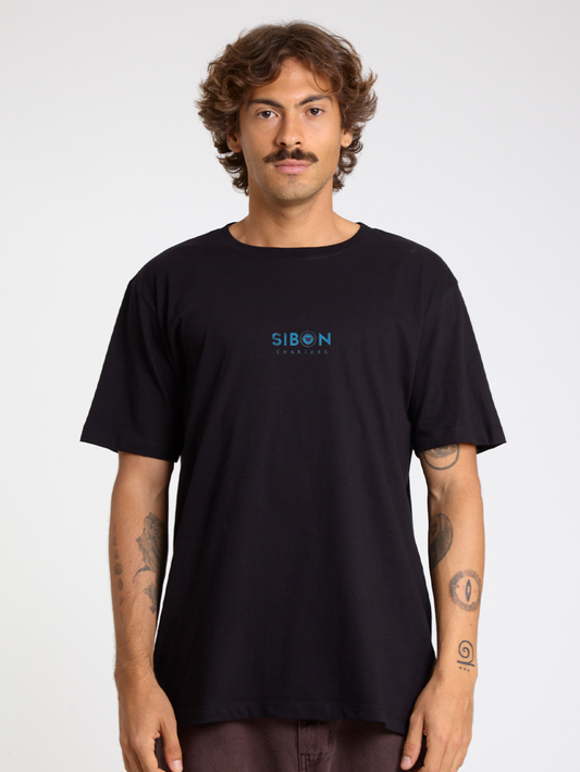 Camiseta Preta Sibon X Hang Loose
