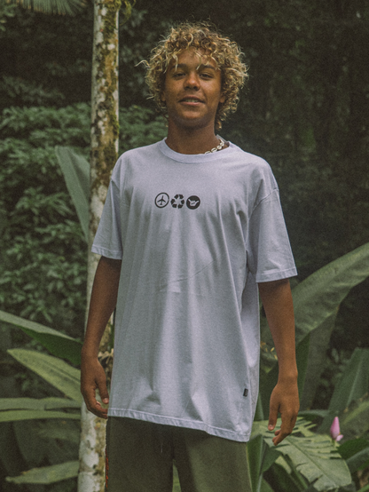 Camiseta Manga Curta Hang Loose Air Branca