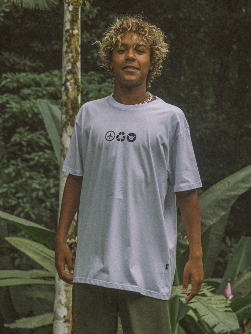 Camiseta Manga Curta Hang Loose Air Branca