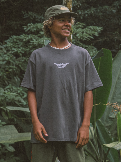 Camiseta Especial Hang Loose Retro Cinza