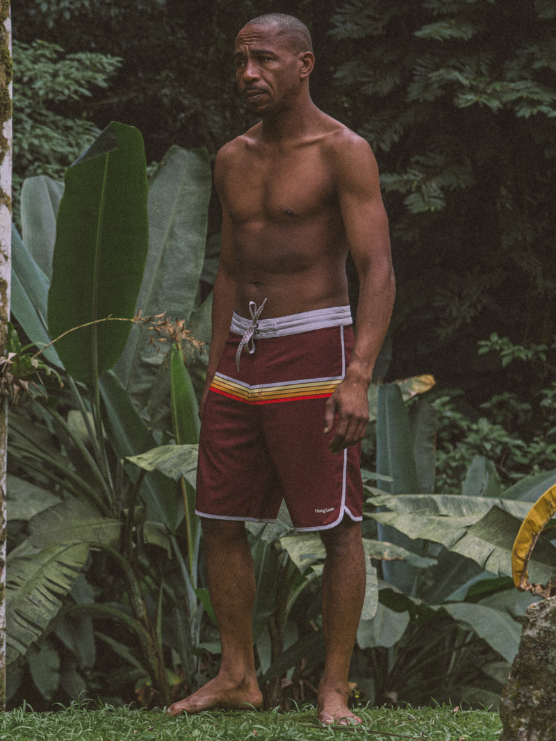 Boardshorts 20" Hang Loose Scaloop Marrom