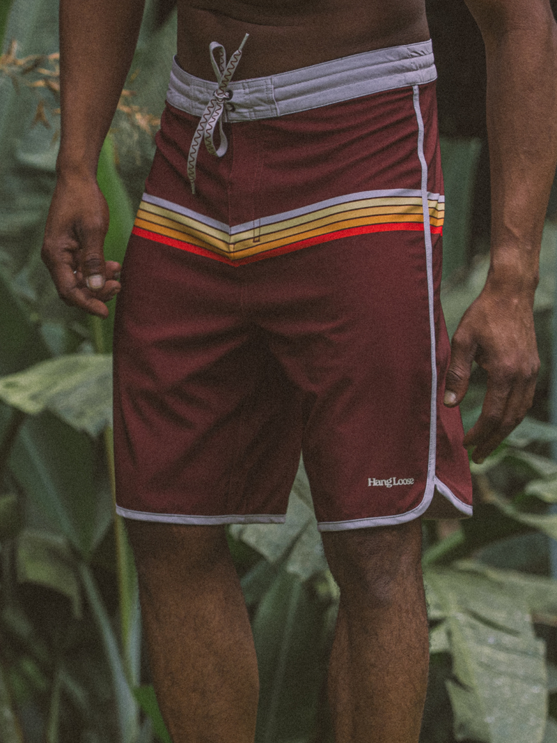 Boardshorts 20" Hang Loose Scaloop Marrom