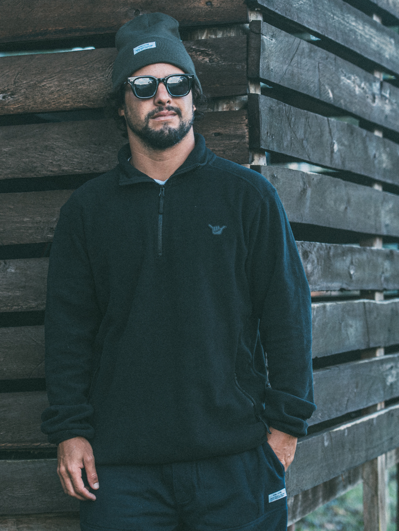 Blusa Fleece Hang Loose Halph Preta