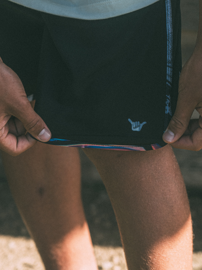 Boardshorts Hang Loose Dunas 19 Preto com Bolso Zíper