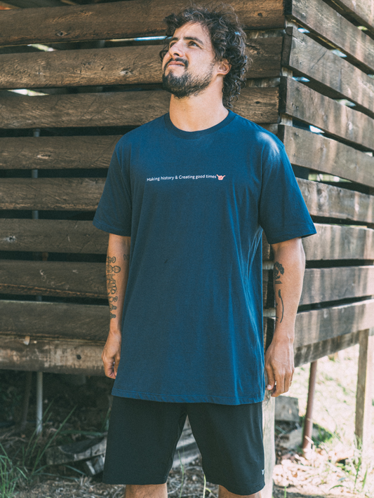 Camiseta Manga Curta Azul Marinho Hang Loose Goodtimes