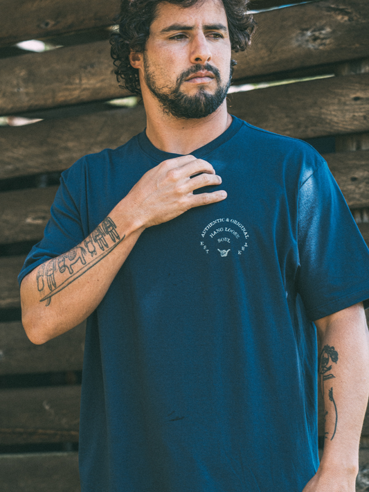 Camiseta Azul Marinho Hang Loose Octopuss