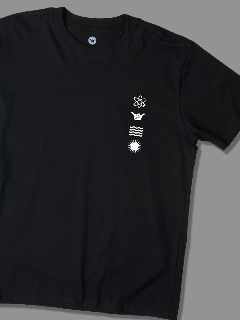 Camiseta Manga Curta Preta Hang Loose Mood