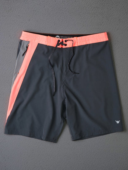 Boardshorts 19” Cinza Hang Loose Block