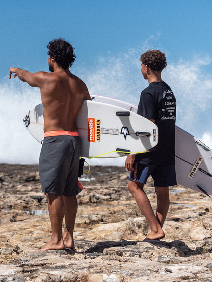 Boardshorts 19” Cinza Hang Loose Block
