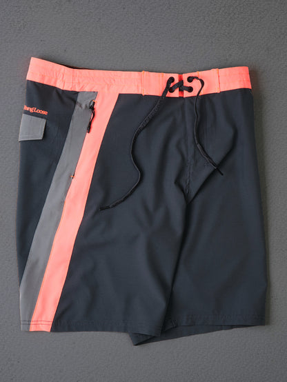 Boardshorts 19” Cinza Hang Loose Block
