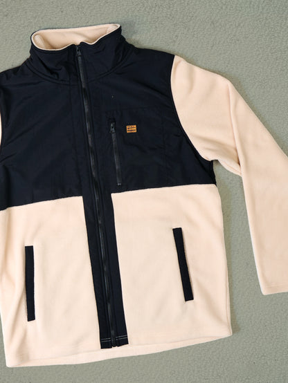 Blusa Fleece com Zíper Areia Hang Loose Zippy