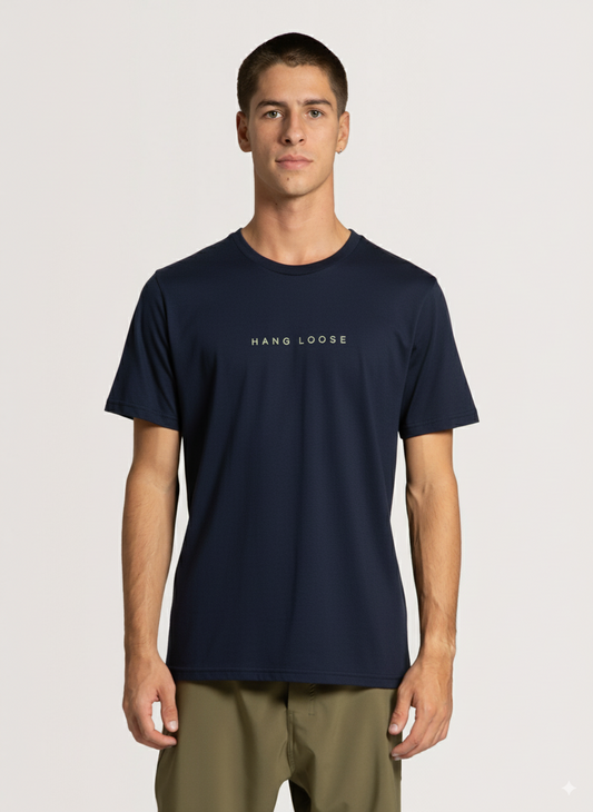 Camiseta Especial Hang Loose Institution Marinho
