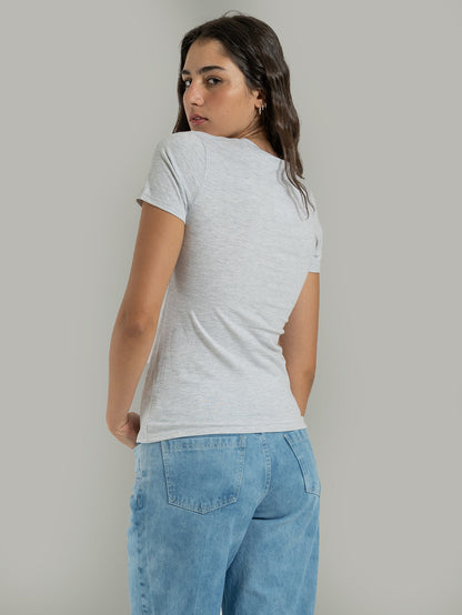 Baby Look Hang Loose Set Branca