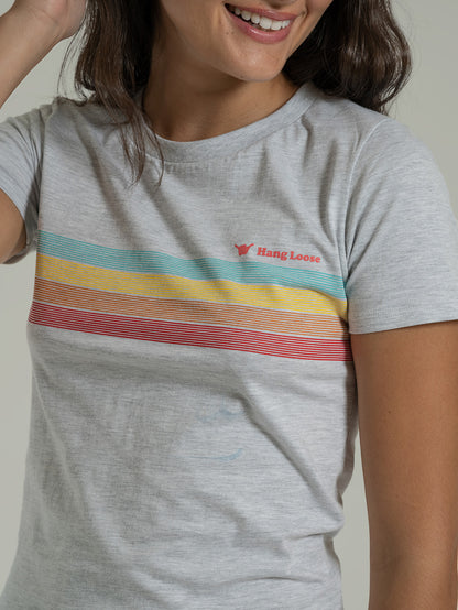 Baby Look Hang Loose Set Branca