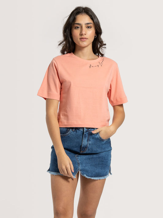 Cropped Hang Loose Hang Coral