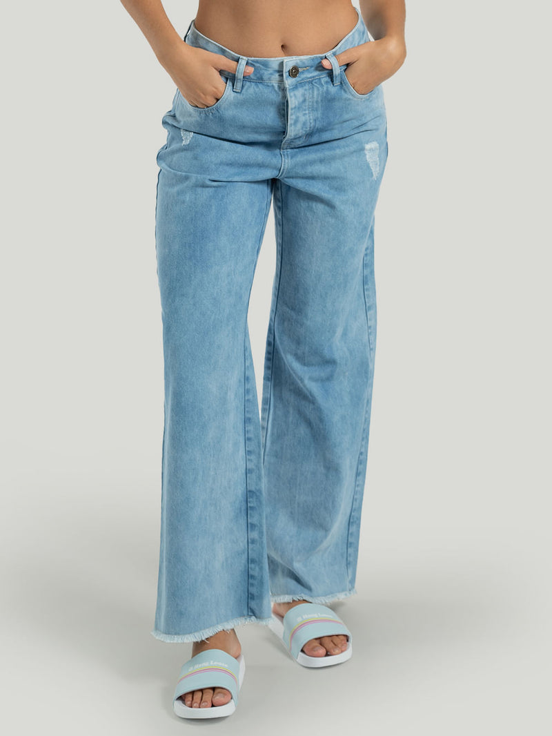 Calça Jeans Hang Loose Wide Leg