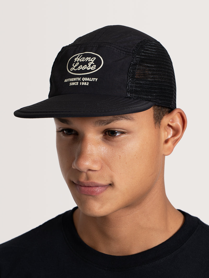 Boné Aba Reta Preto Hang Loose Quality