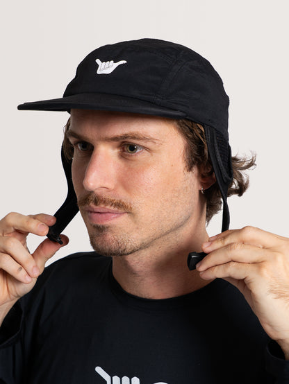 Boné Aba Reta Preto Hang Loose Surf