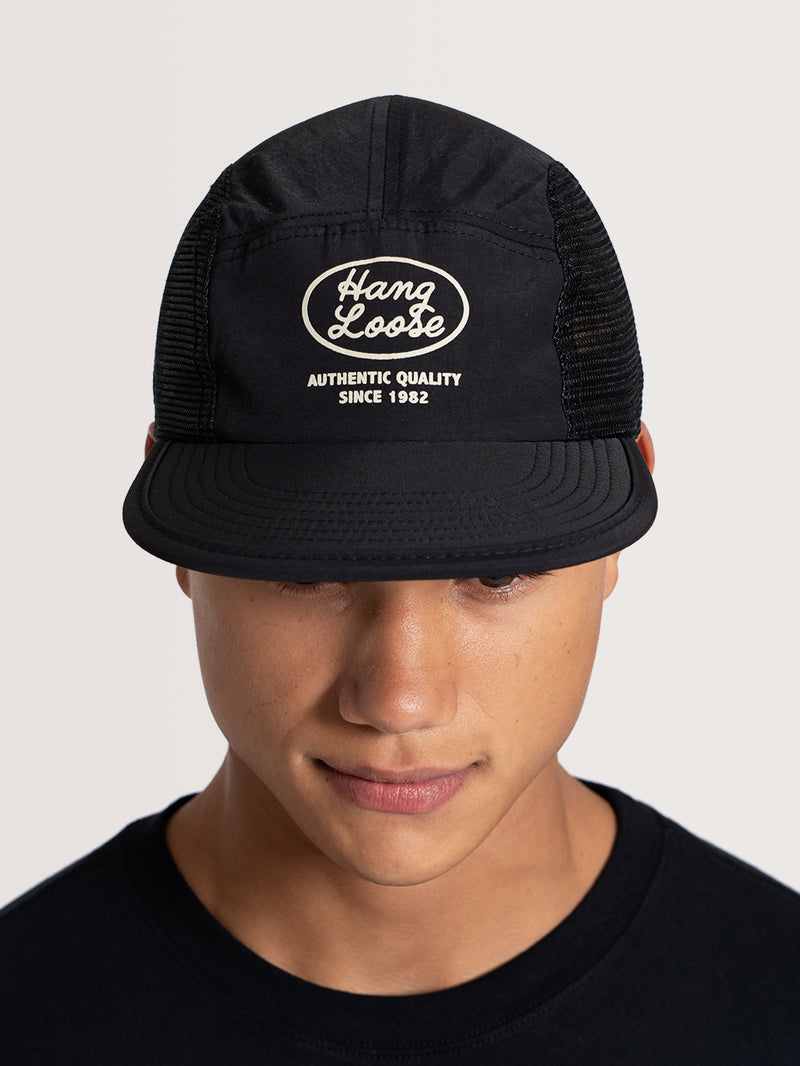 Boné Aba Reta Preto Hang Loose Quality