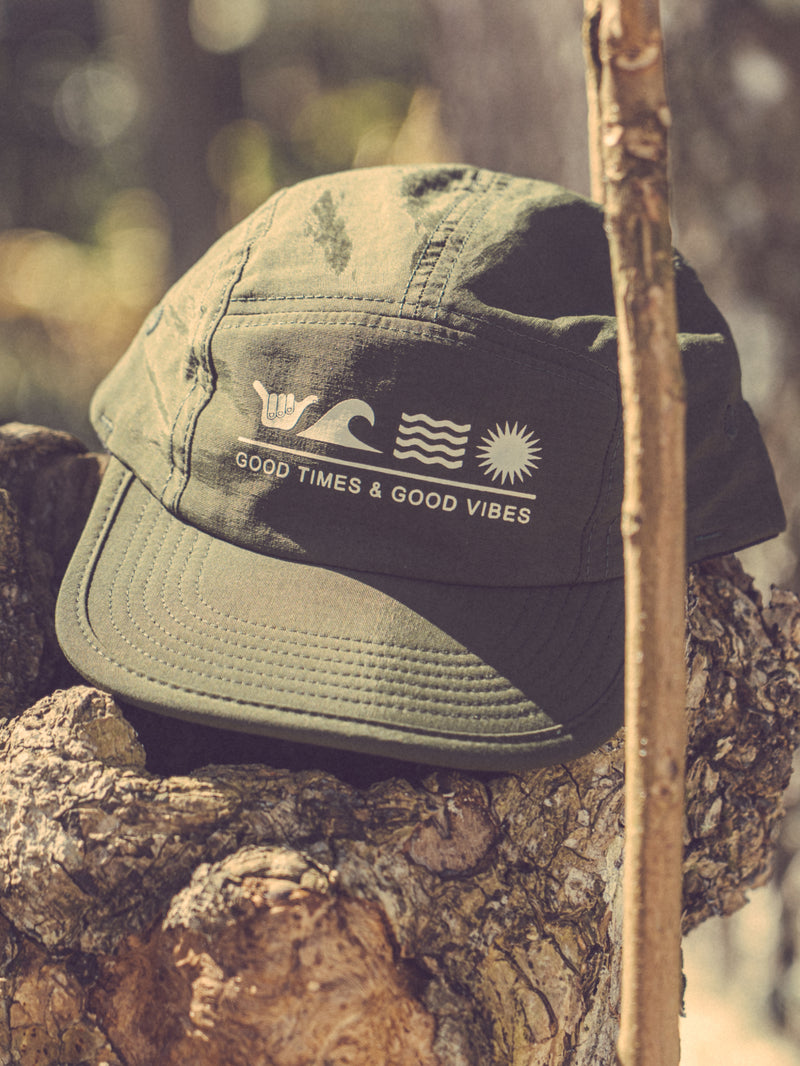 Boné Aba Reta Verde Hang Loose Flat