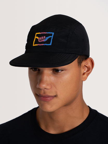 Boné Aba Reta Preto Hang Loose Summer
