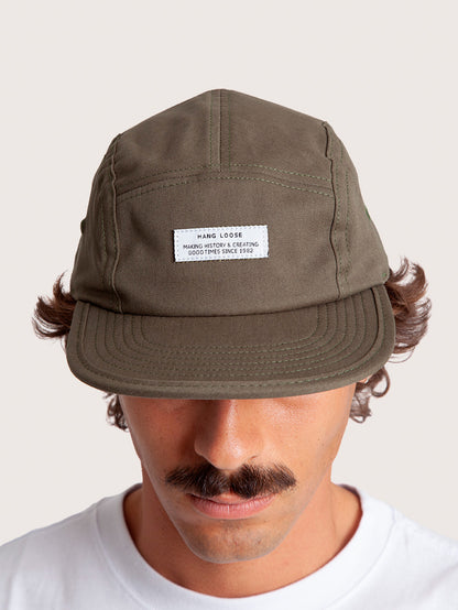 Boné Aba Reta Verde Hang Loose Label Five Panel
