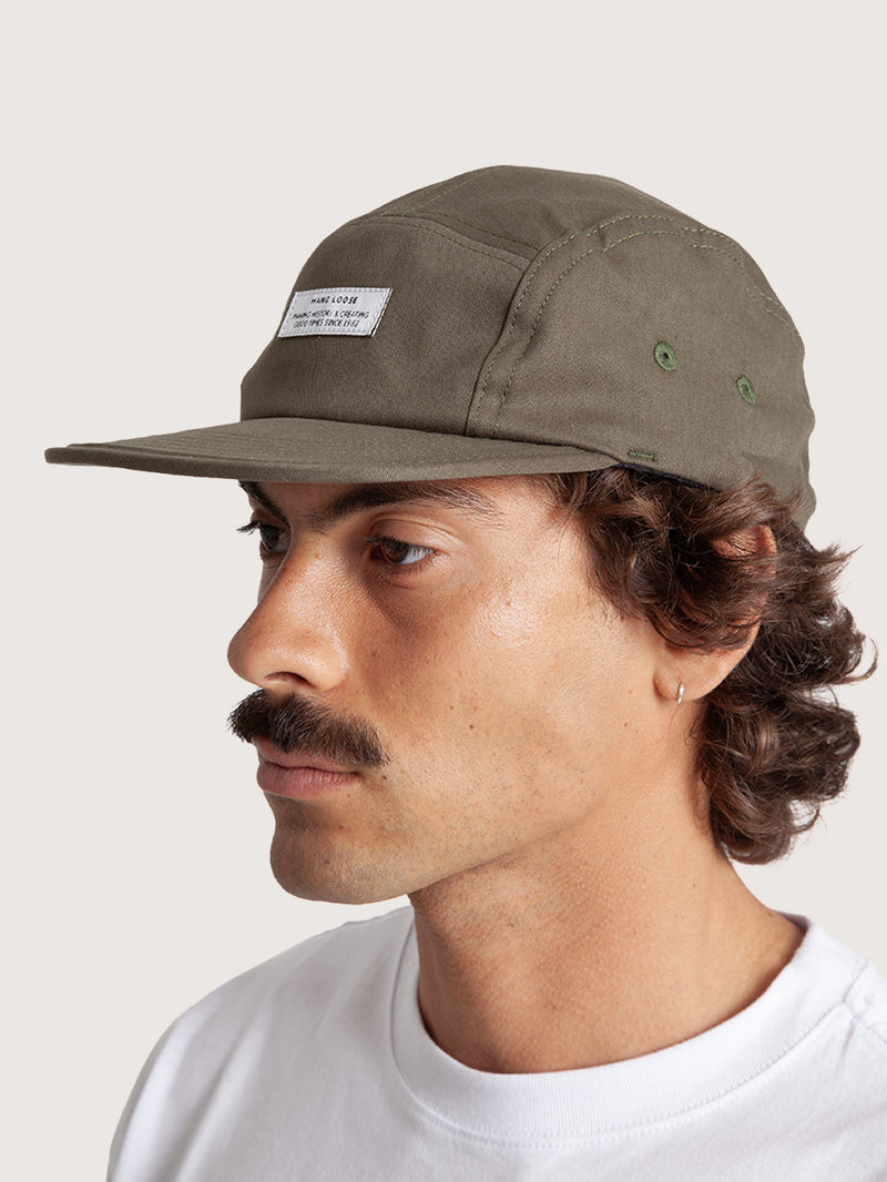 Boné Aba Reta Verde Hang Loose Label Five Panel