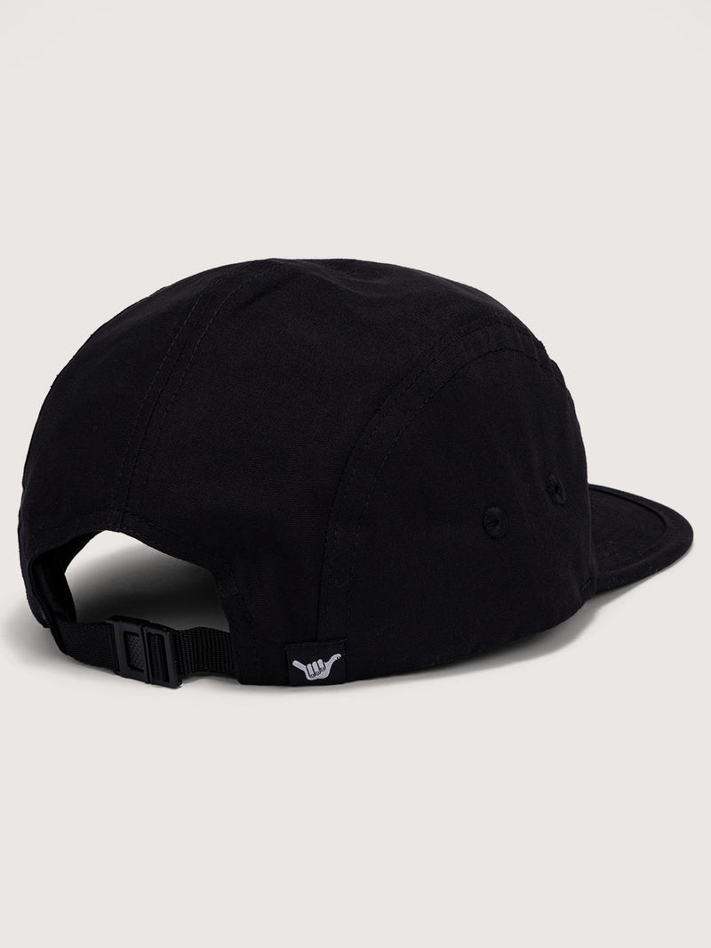 Boné Aba Reta Preto Hang Loose Label Five Panel