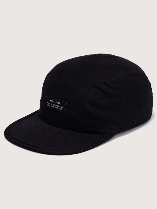 Boné Aba Reta Preto Hang Loose Label Five Panel