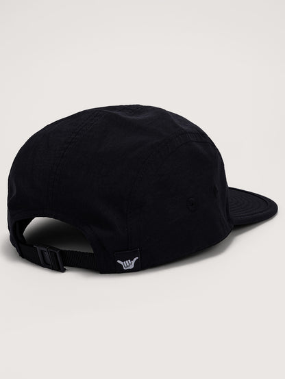 Boné Preto Hang Loose Kanji Five Panel com Aba em EVA