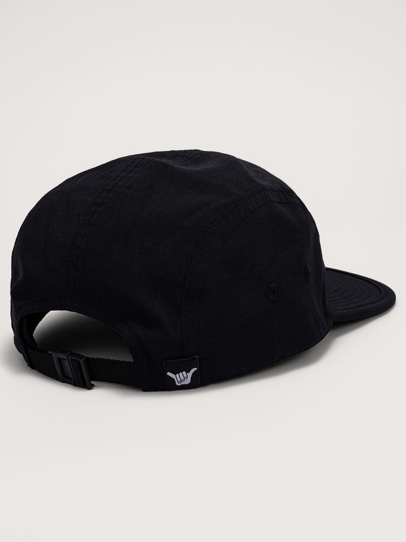Boné Preto Hang Loose Kanji Five Panel com Aba em EVA