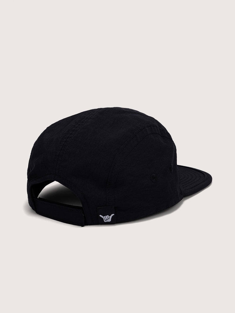 Boné Aba Reta Preto Hang Loose Retro Five Panel